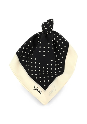 Valentino Garavani Plusdepois silk scarf - Black