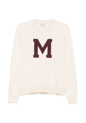 Moncler long-sleeve logo-patch sweatshirt - Neutrals