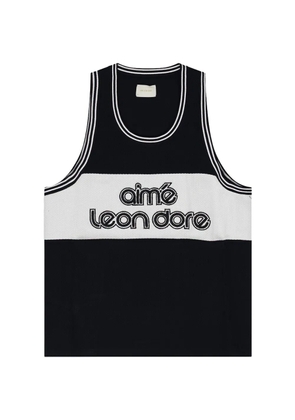 Aimé Leon Dore logo-embroidered knit jersey - Black