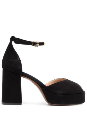 Maje 100mm crystal-embellished sandals - Black