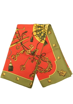 Hermès Pre-Owned 1980-2000 Les Cles Silk Scarf 90 scarves - Orange