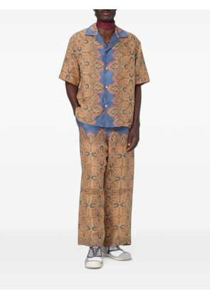 Valentino Garavani printed linen trousers - Neutrals
