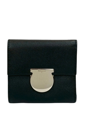 Ferragamo Pre-Owned 2010-2026 Leather Gancini Trifold Wallet small wallets - Black