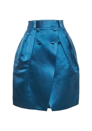 Louis Vuitton Pre-Owned buttoned straight mini skirt - Blue