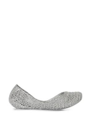 Melissa Campana perforated ballet flats - Silver