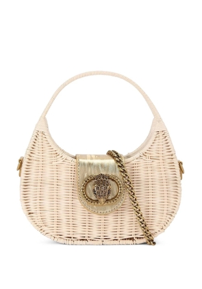 Kurt Geiger London SMALL Chelsea woven tote bag - Neutrals