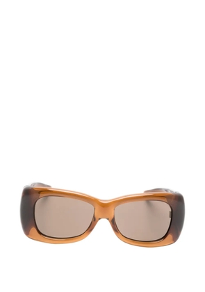 Saint Laurent Eyewear Howl square-frame sunglasses - Brown