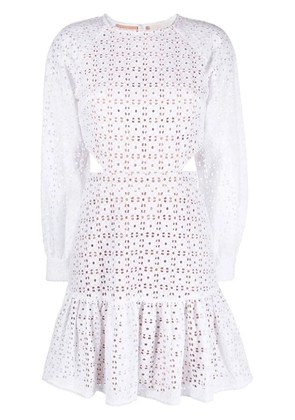 Michael Michael Kors floral eyelet cut-out dress - White