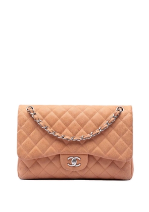 CHANEL Pre-Owned 2012-2013 Jumbo Classic Caviar Double Flap shoulder bag - Brown