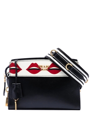 Prada Pre-Owned 2010-2026 City Calf and Saffiano Lip Print Esplanade crossbody bag - Black