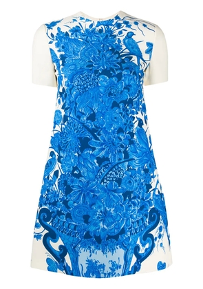 Valentino Garavani floral print short-sleeve dress - White