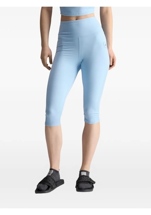 adidas by Stella McCartney logo-print cropped leggings - Blue