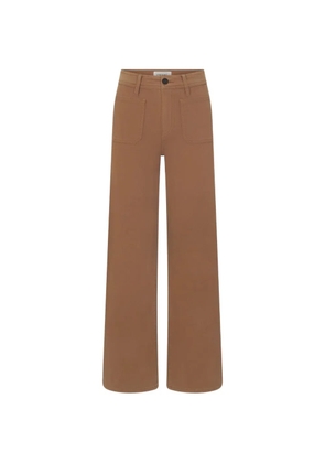 FRAME Le Slim patch-pocket wide-leg jeans - Brown