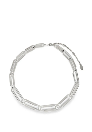 Off-White paperclip-link chain necklace - Silver