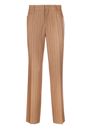 Moschino stripe-pattern tailored trousers - Brown