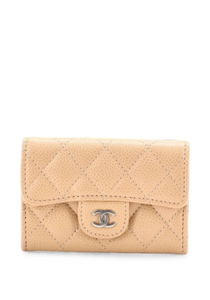 CHANEL Pre-Owned Classic Flap Case Quilted Caviar card holder - Neutrals