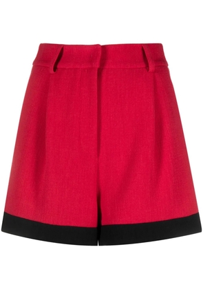Moschino contrasting-border short shorts - Red