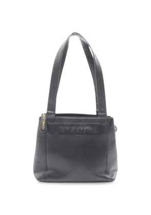 CHANEL Pre-Owned 1996-1997 logo-detail tote bag - Black