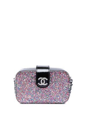 CHANEL Pre-Owned 2017-2018 Glitter Patent Evening On The Moon Camera Case crossbody bag - Multicolour