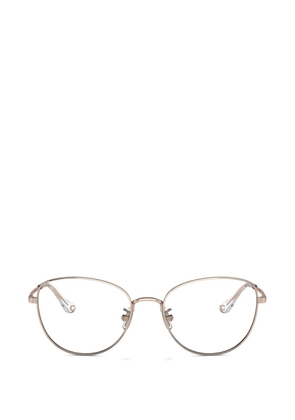 Coach logo-plaque cat-eye glasses - Gold