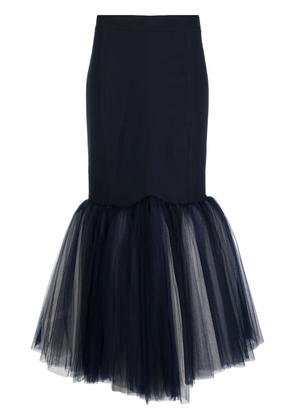 Moschino fishtail pencil maxi skirt - Blue