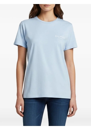 Balmain Pre-Owned logo print T-shirt - Blue