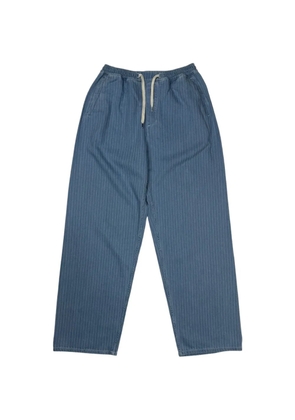 A Kind of Guise Samurai distressed-stripe trousers - Blue