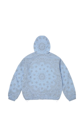 Supreme bandana-print hoodie - Blue