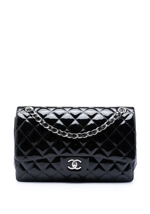 CHANEL Pre-Owned 2012 Jumbo Classic Patent Double Flap shoulder bag - Black