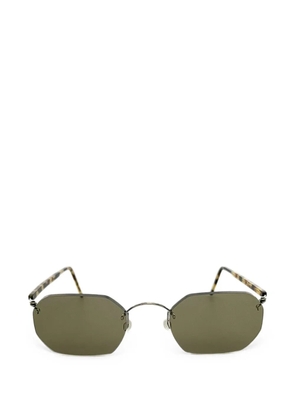 Lindberg geometric-frame sunglasses - Silver