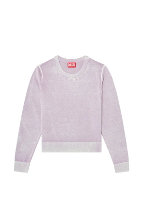 Diesel jumper with faded reverse print - Purple
