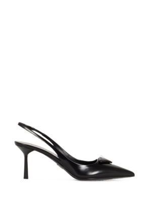 Prada leather slingback pumps - Black
