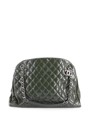 CHANEL Pre-Owned Just Mademoiselle Bag Quilted Patent Large handbag - Green