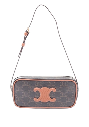 Celine Pre-Owned 2010-2026 Mini Triomphe Cuir Coated Canvas Camera Bag shoulder bag - Brown