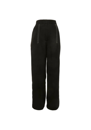 SANDRO gabardine straight-fit trousers - Black