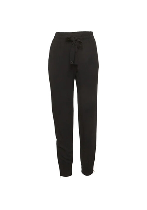 Gucci Pre-Owned twill zip-detail track pants - Black