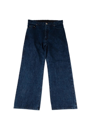 Chrome Hearts logo-plaque jeans - Blue