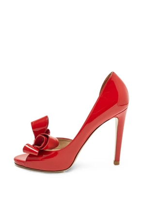 Valentino Garavani Pre-Owned bow d'Orsay pumps - Red