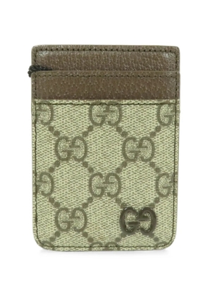 Gucci Pre-Owned GG Supreme card case - Neutrals