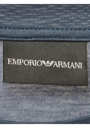 Emporio Armani Pre-Owned appliqué jersey T-shirt - Blue