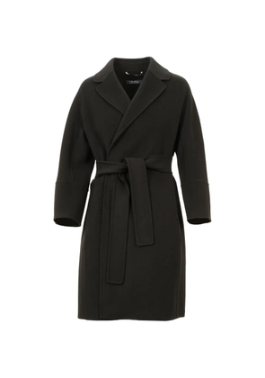 'S Max Mara belted notch-lapel coat - Black