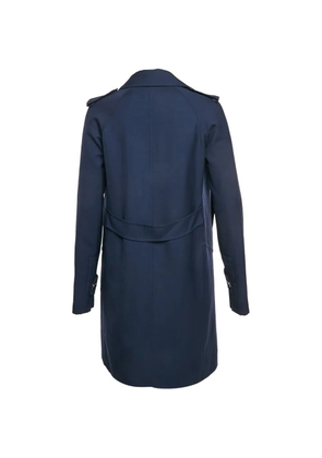 Gucci Pre-Owned shoulder-epaulettes double-breasted coat - Blue