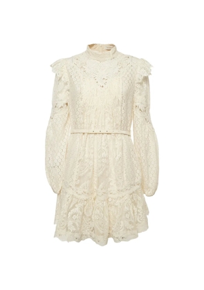 ZIMMERMANN long-sleeve mini dress - Neutrals