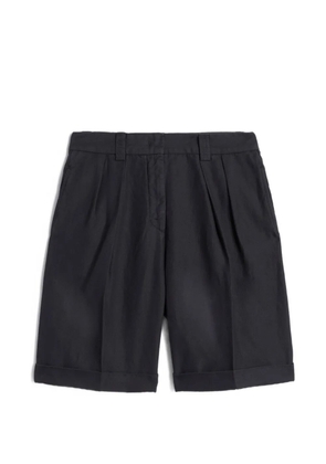 ASPESI pleated turn-up-hem shorts - Blue