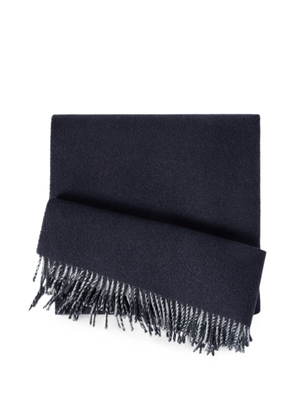 Brunello Cucinelli wool and cashmere knit scarf - Blue