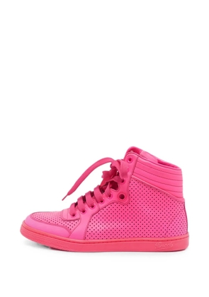 Gucci Pre-Owned Interlocking G high top sneakers - Pink
