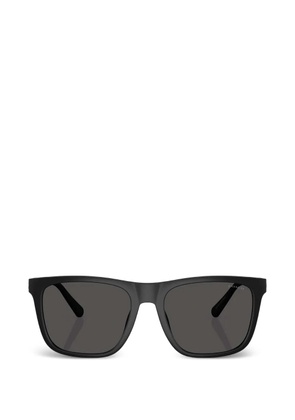 Coach C Hardware textured square-frame sunglasses - Black