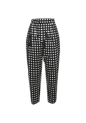 Dolce & Gabbana Pre-Owned polka dot pleated trousers - Black