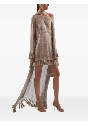 Taller Marmo Trebbia Disco fringed kaftan dress - Neutrals