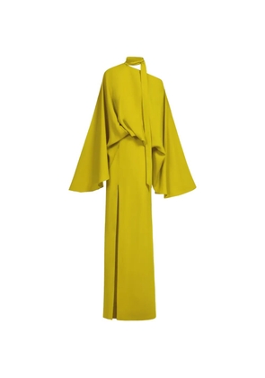 Taller Marmo Brooks tie-neck maxi dress - Yellow